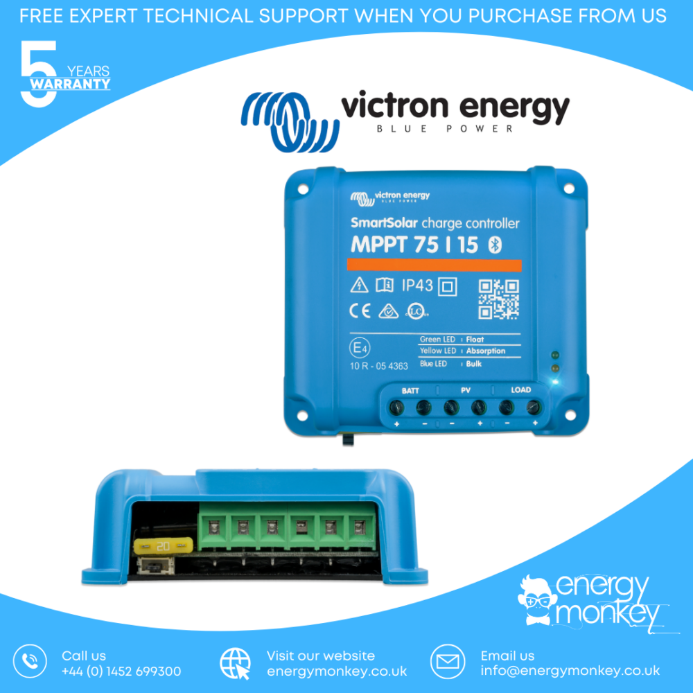Victron SmartSolar MPPT 75/15, front