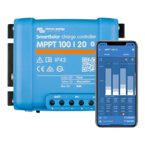 Victron SmartSolar MPPT 100/20, angle 3