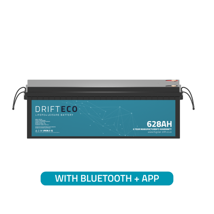 Fogstar Drift ECO 12V 628Ah + Bluetooth leisure battery, angle 2