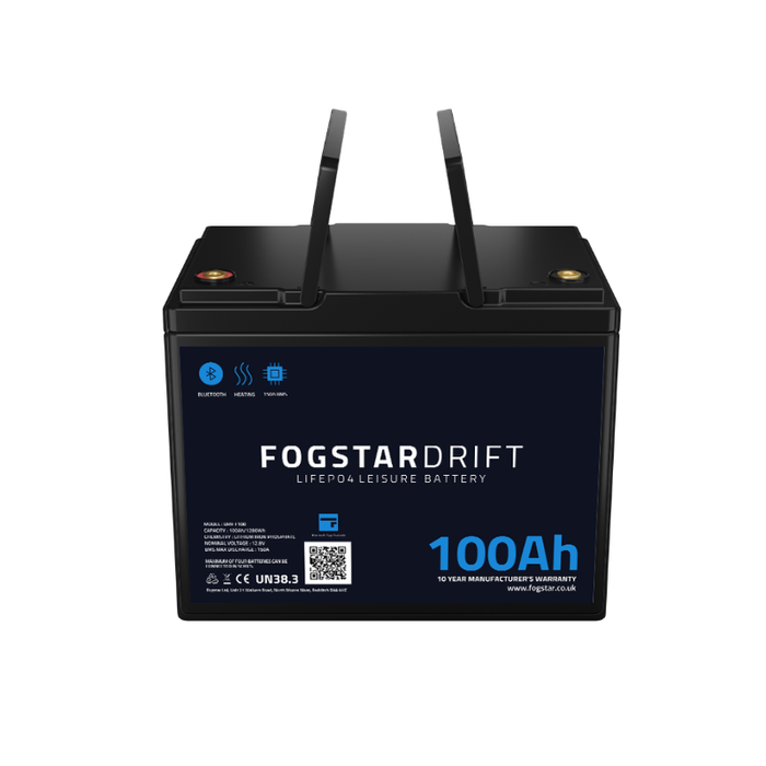 Fogstar Drift 12V 100Ah leisure battery, angle 2