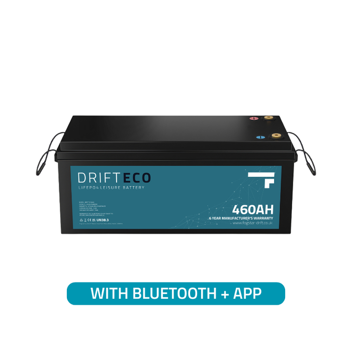 Fogstar Drift ECO 12V 460Ah + Bluetooth leisure battery, angle 2