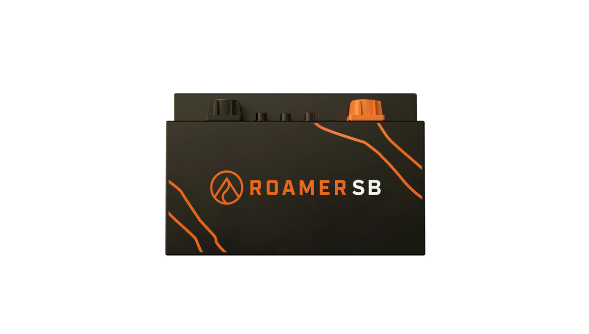 Roamer 230SEATBASE5 12V 230Ah LiFePO4 battery, front view