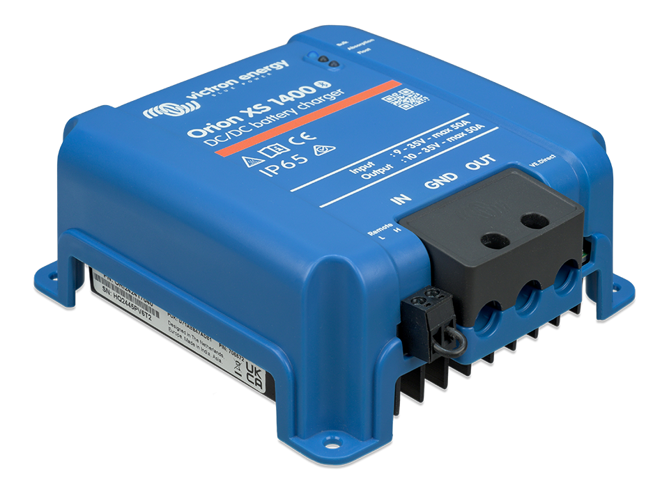 Victron Orion XS 1400 DC-DC charger, left side